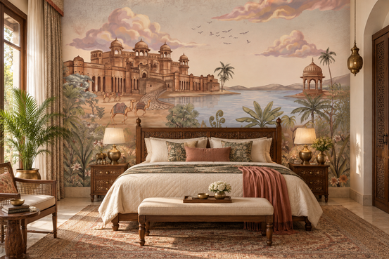 Palace by the Lake Wall Mural - RJM01