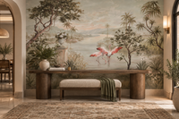 Riverside Flamingo wallpaper mural