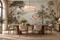 Riverside Flamingo wallpaper mural