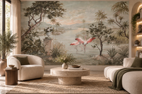 Riverside Flamingo wallpaper mural