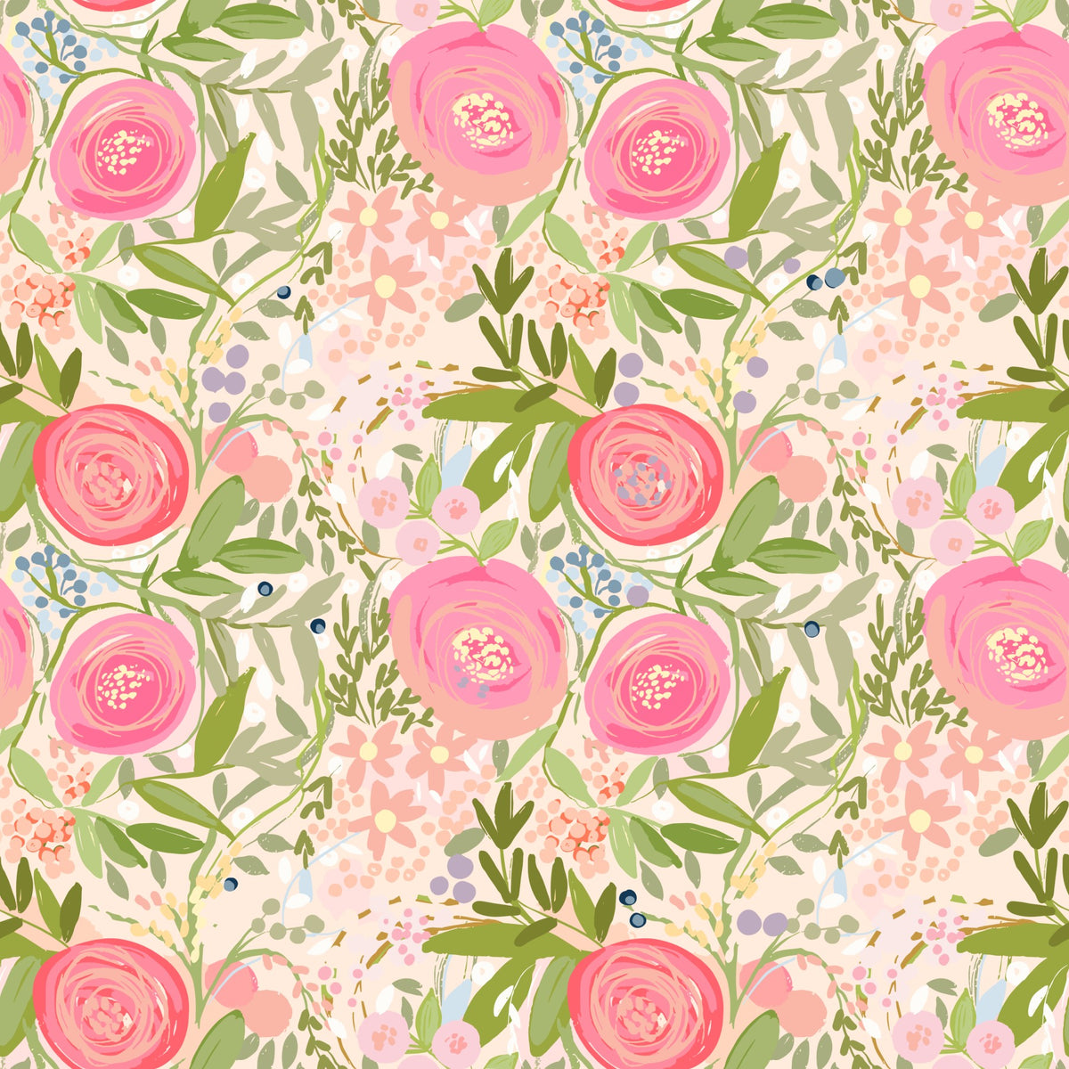 Rosy Reverie Wallpaper⁠ in your room — zoomed