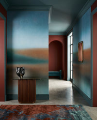 Horizontal gradient wall mural with blurred colour transitions., GD10384