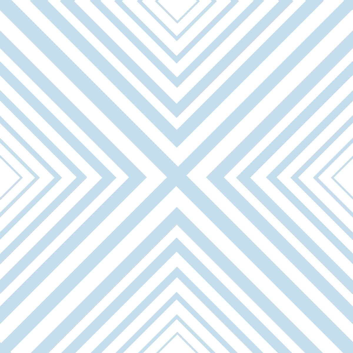 Sky Blue Chevron Wallpaper⁠ in your room — zoomed