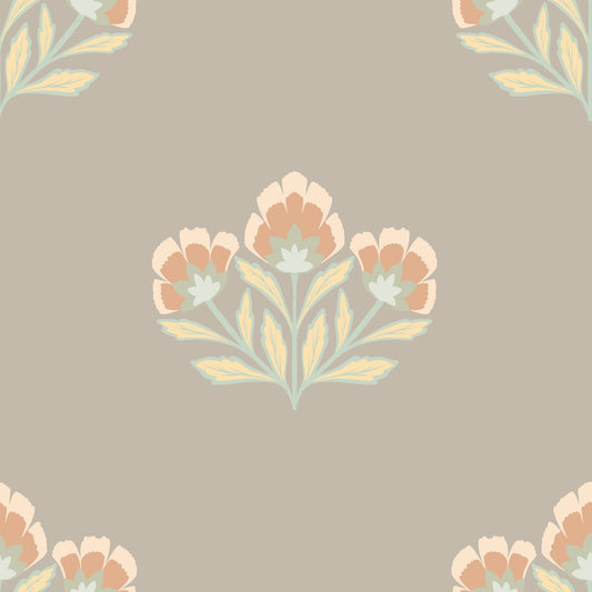 Soft Floral Symphony Wallpaper⁠