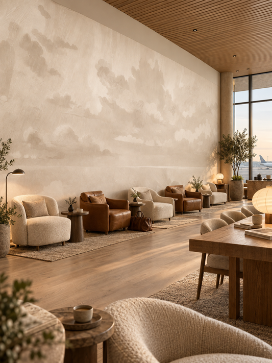 Velvet Smoke - Sand Wall Mural