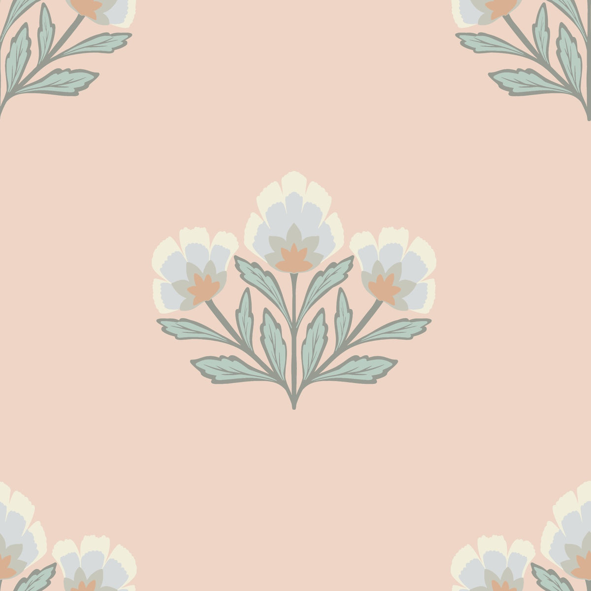 Vintage Bloom Repeat Wallpaper⁠