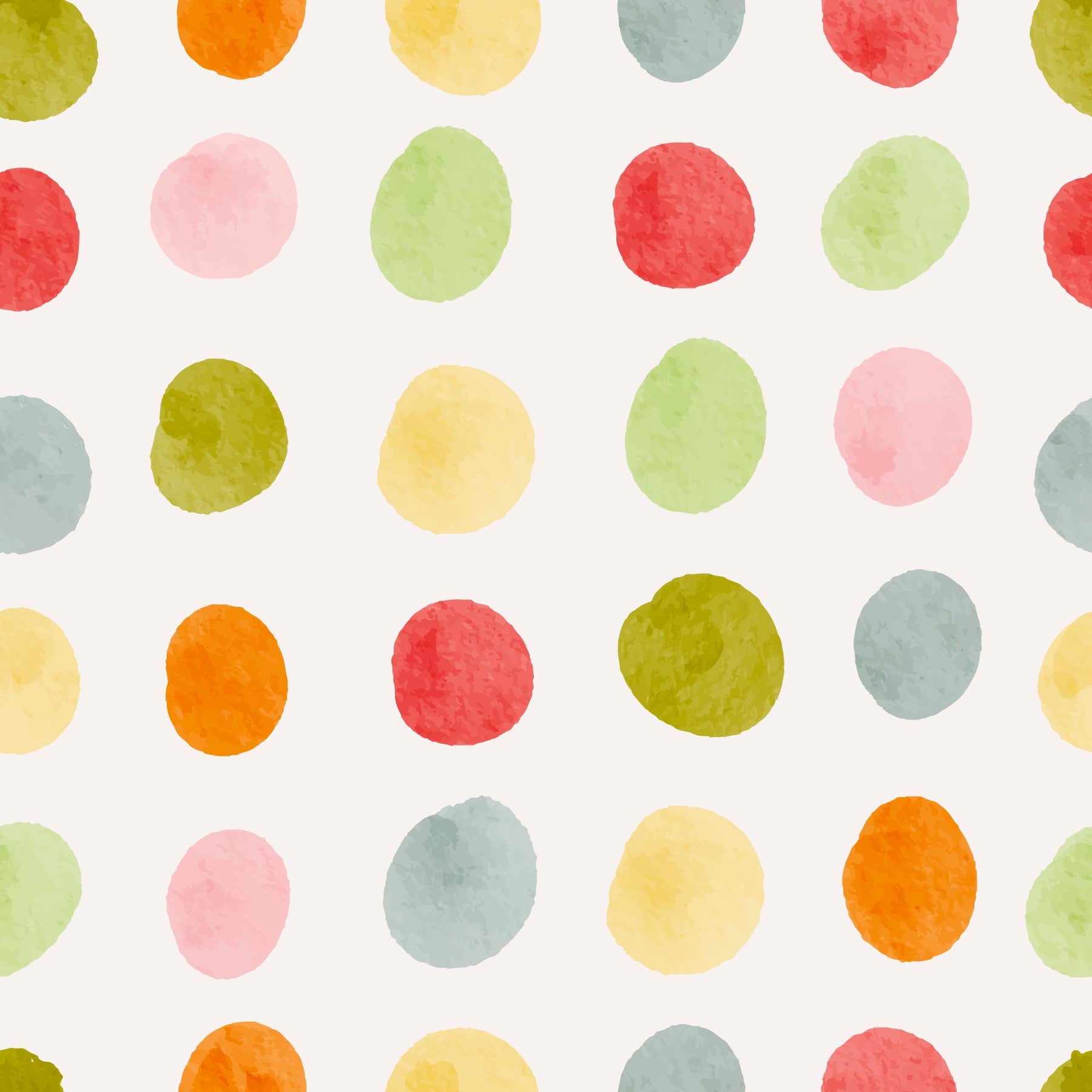 Watercolor Rainbow Polka Wallpaper⁠