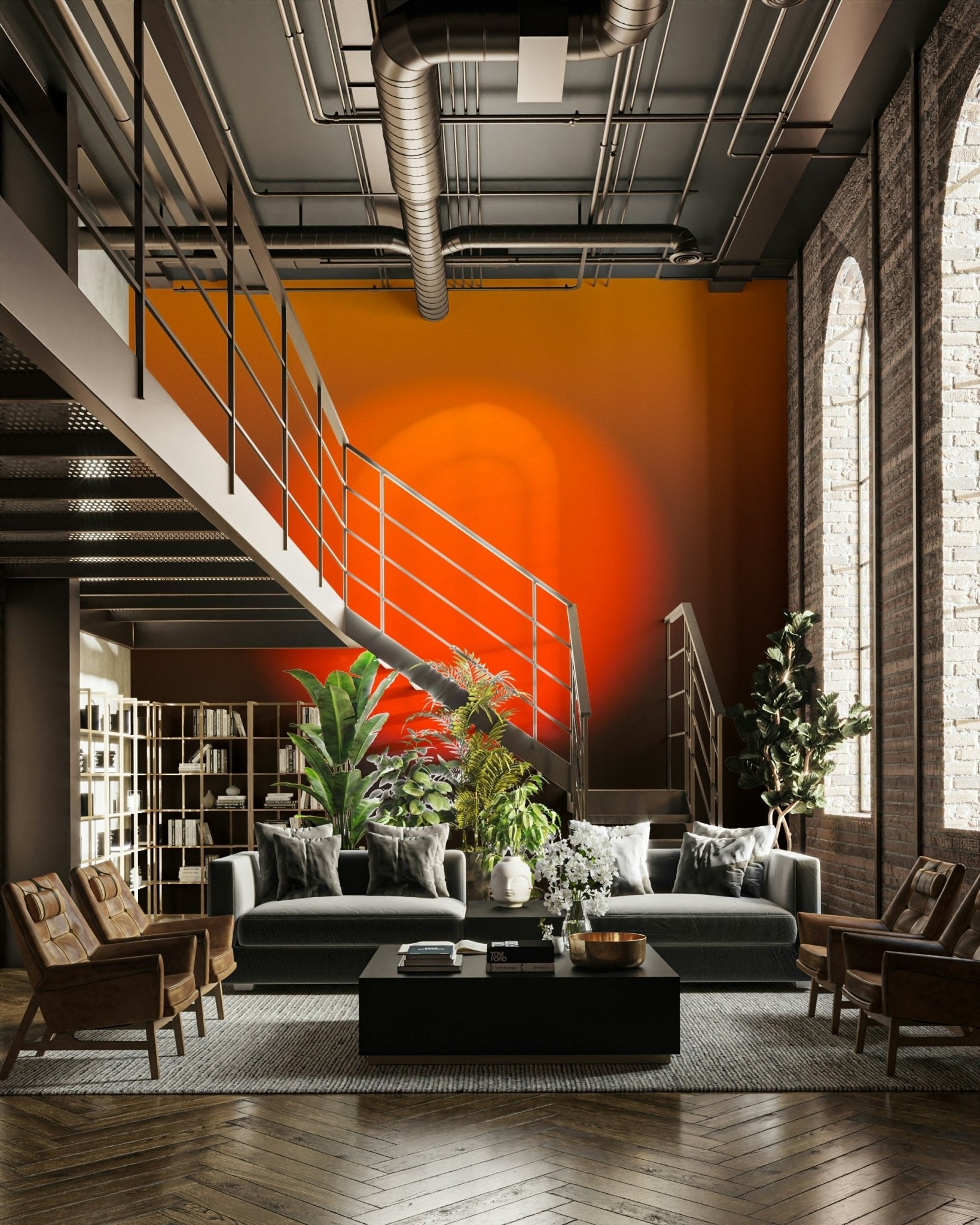 A contemplative twilight sky wallpaper mural for a feature wall.

