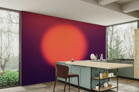 A contemplative evening glow wall mural in gradient tones.

