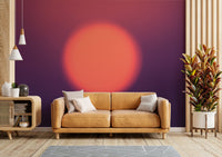An elegant minimalist sunset mural for stylish wallpaper.

