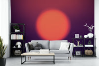 A serene blurred light wall mural for contemplative decor.

