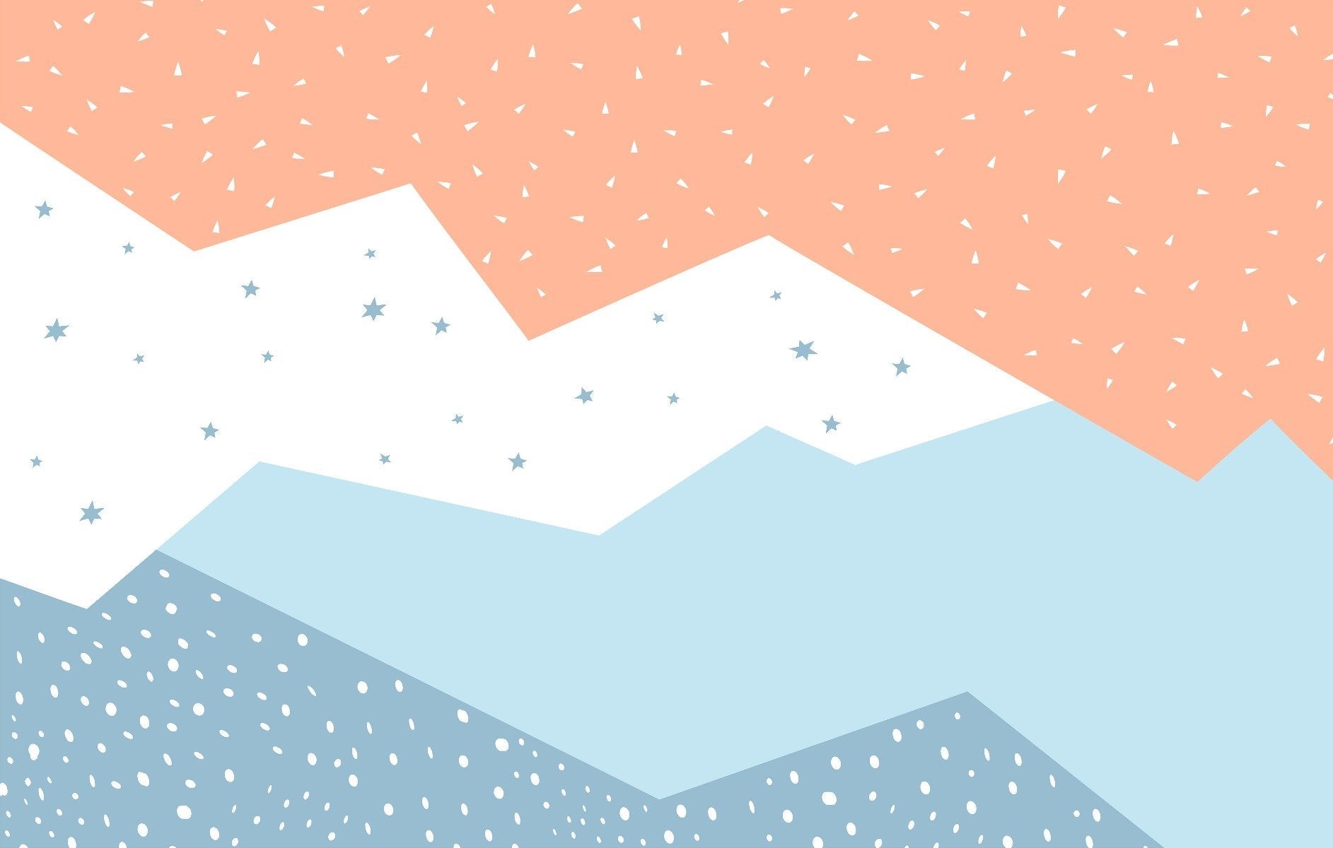 Colorful Geometric Mountain Wallpaper Murals