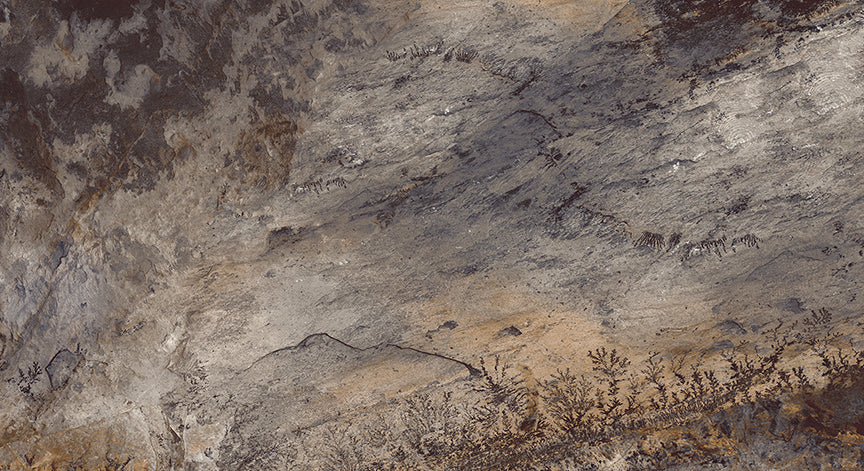 Brown Matured Stone Textured Wallpaper Mural in your room — zoomed