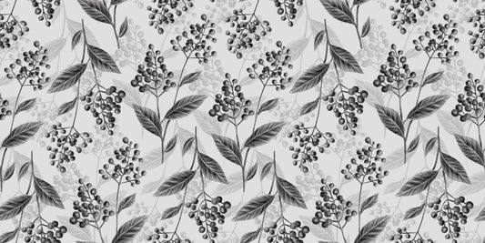 Grey Olives Leaves Mural Wallpaper Mural