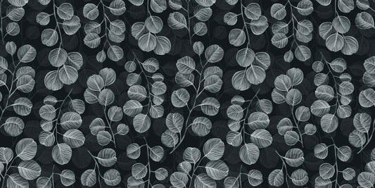 Eucalyptus Gray Leaves wallpaper mural