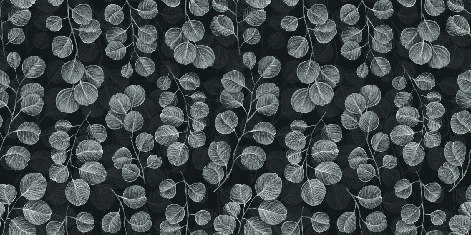 Eucalyptus Gray Leaves wallpaper mural