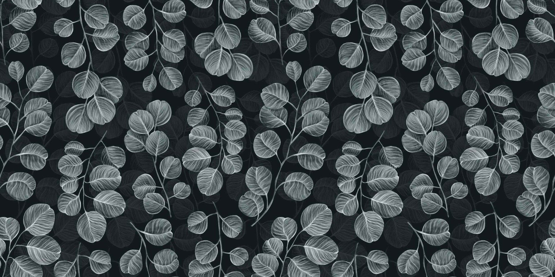 Eucalyptus Gray Leaves wallpaper mural
