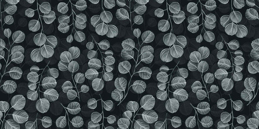 Eucalyptus Gray Leaves wallpaper mural