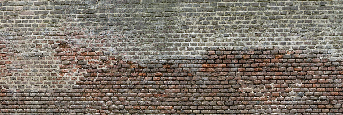 Soiled Dirt & Rustic Brick Wallpaper Mural in your room — zoomed