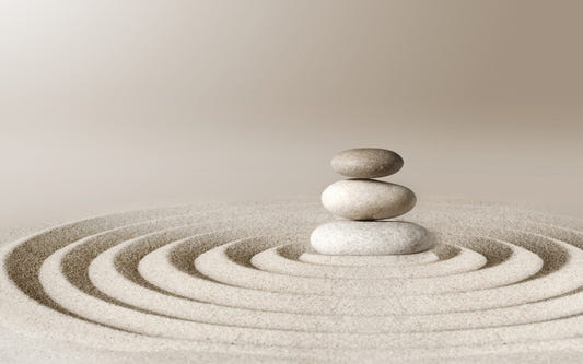 Zen Meditative Spa Stone Wallpaper Mural