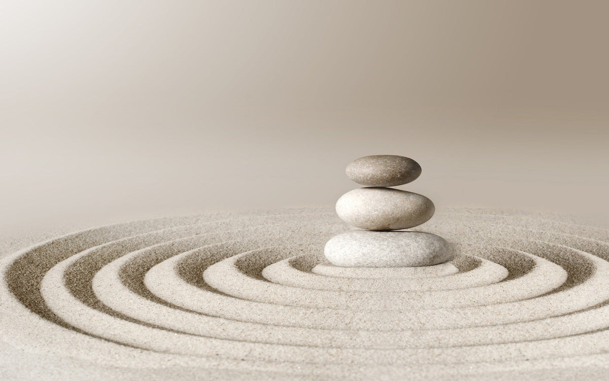 Zen Meditative Spa Stone Wallpaper Mural