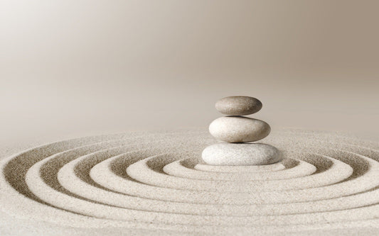 Zen Meditative Spa Stone Wallpaper Mural