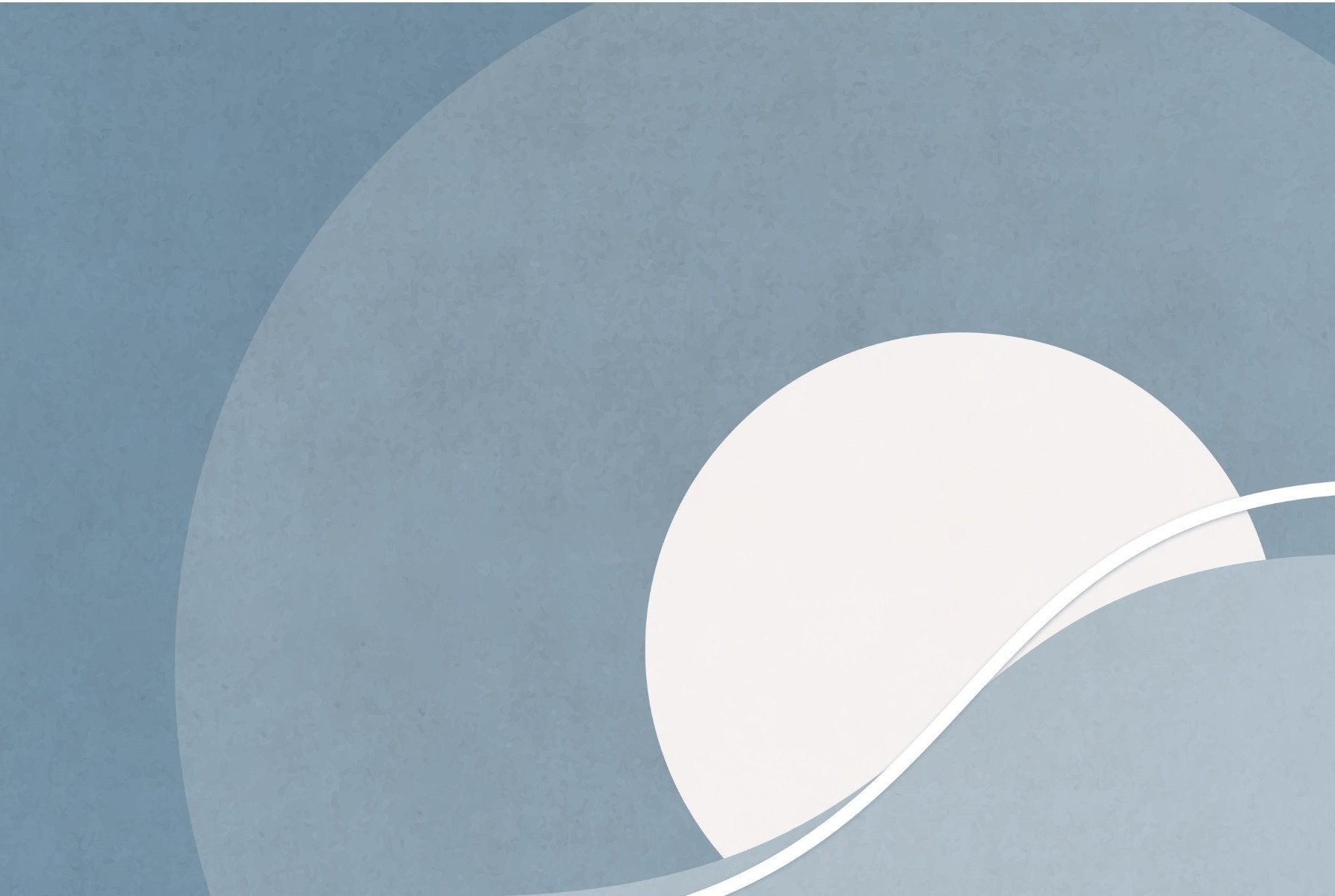 Blue & Gray Concentric Abstract Wallpaper Mural