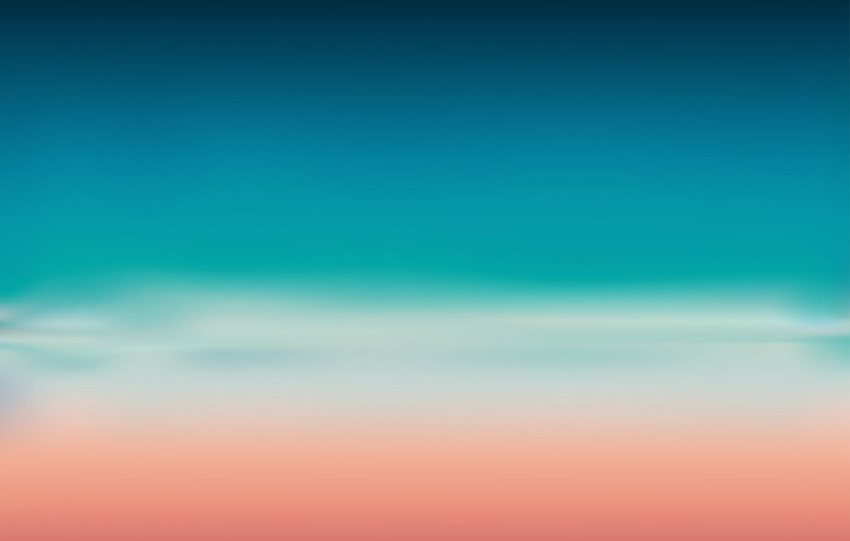 Blue and Pink Blurred Sea Ombre Wallpaper Mural in your room — zoomed