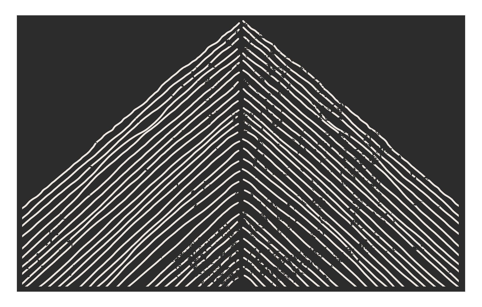 Abstract Triangle Mountain Wallpaper Mural