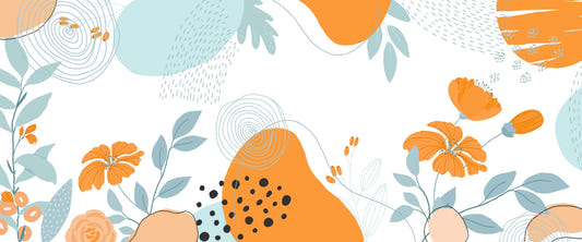 Abstract Colorful Floral Wallpaper Mural