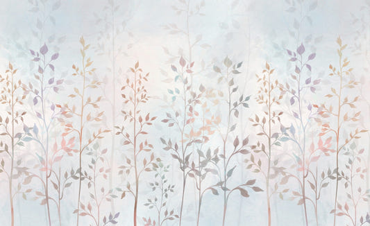Colorful Field Long Grass Wallpaper Mural