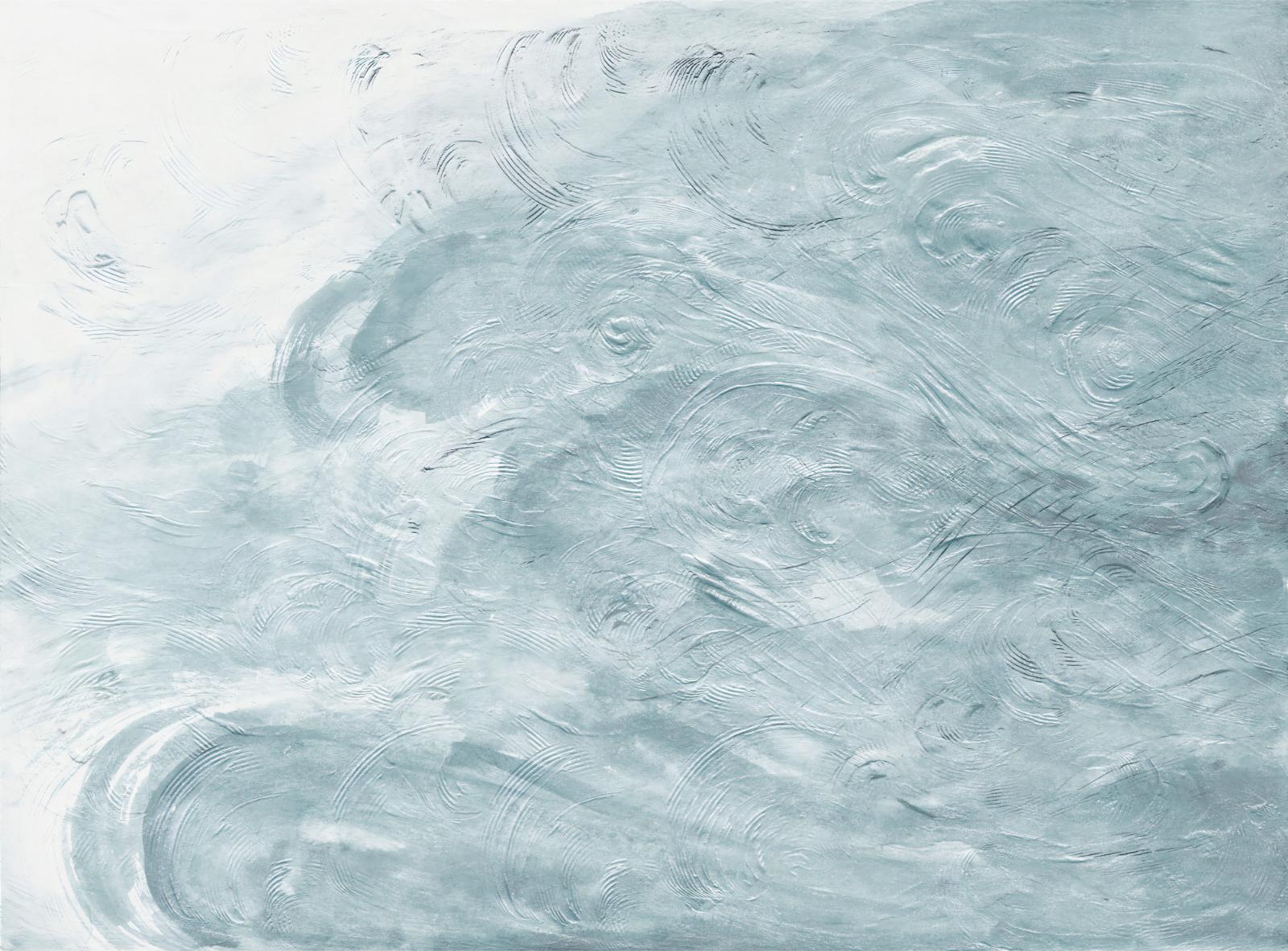 Watercolor Blue Waves Wallpaper Murals