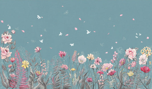 Flower Butterfly Garden Wallpaper Murals