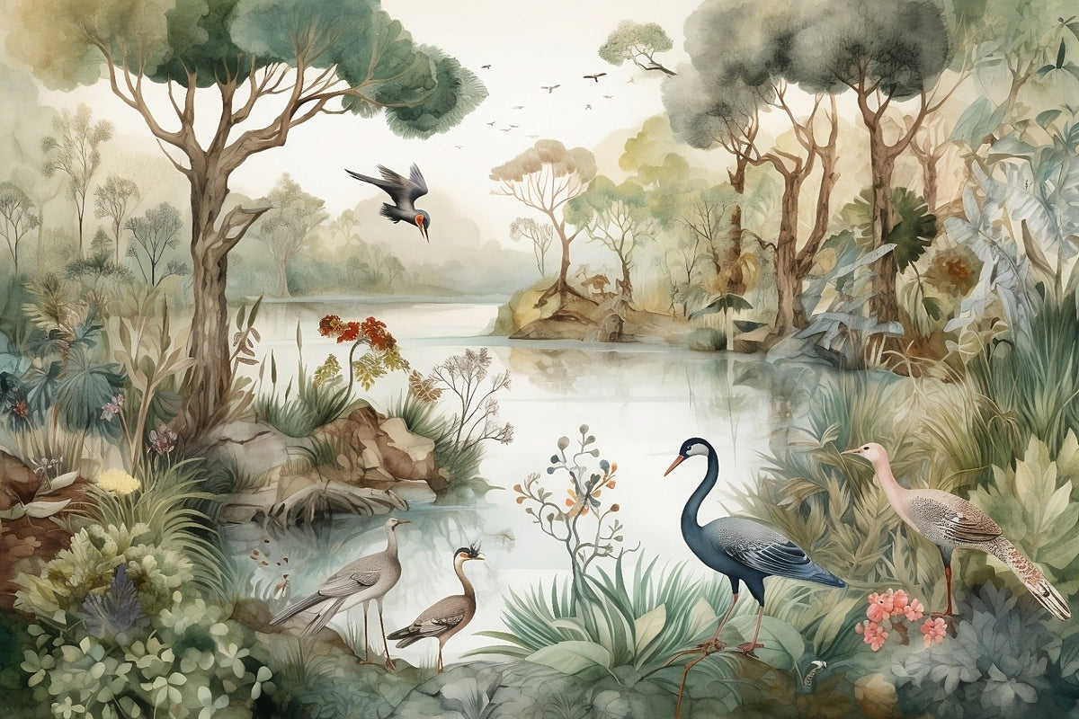 Oasis Lakeside Wallpaper Mural