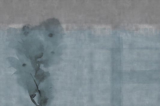 Azure Cascade Watercolor Painted Wallpaper