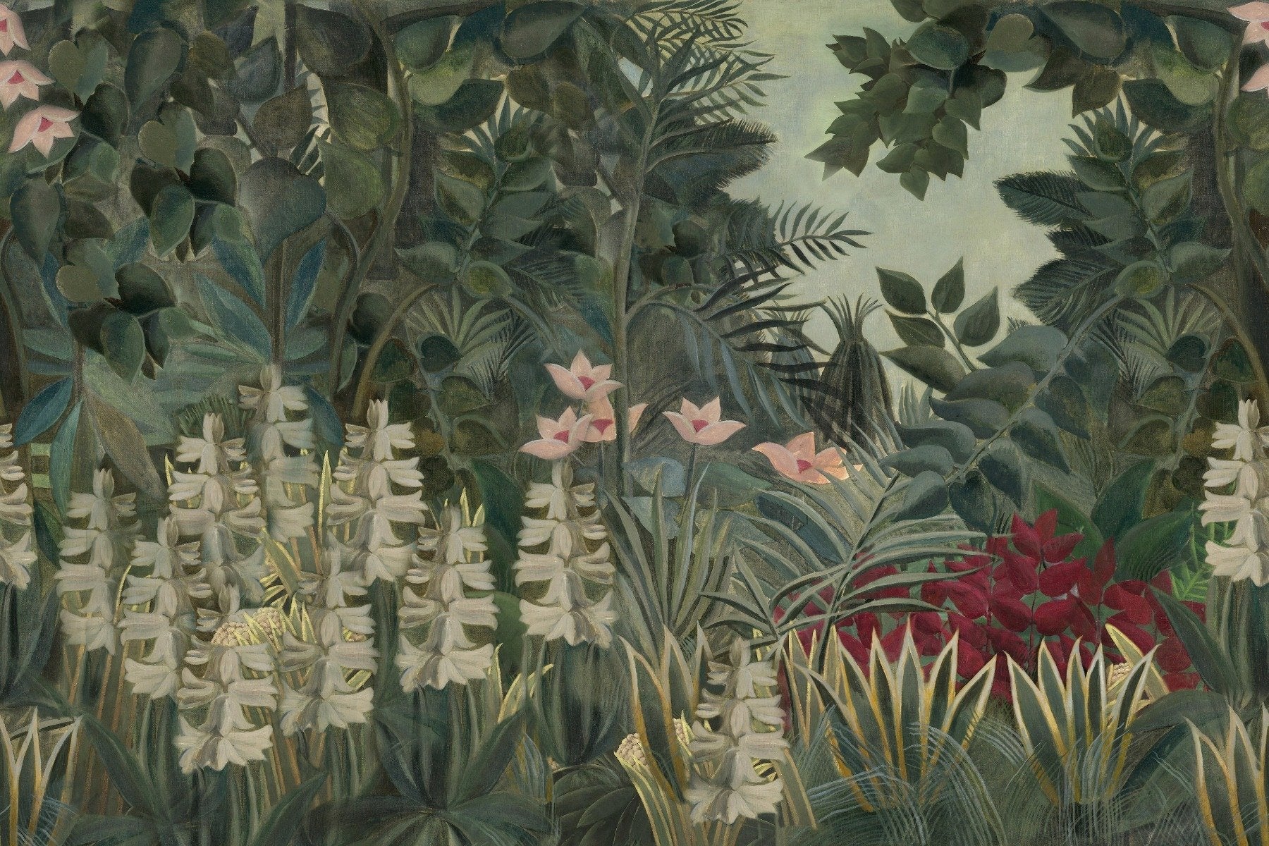 Verdant Grove Watercolor Forest Wallpaper Murals