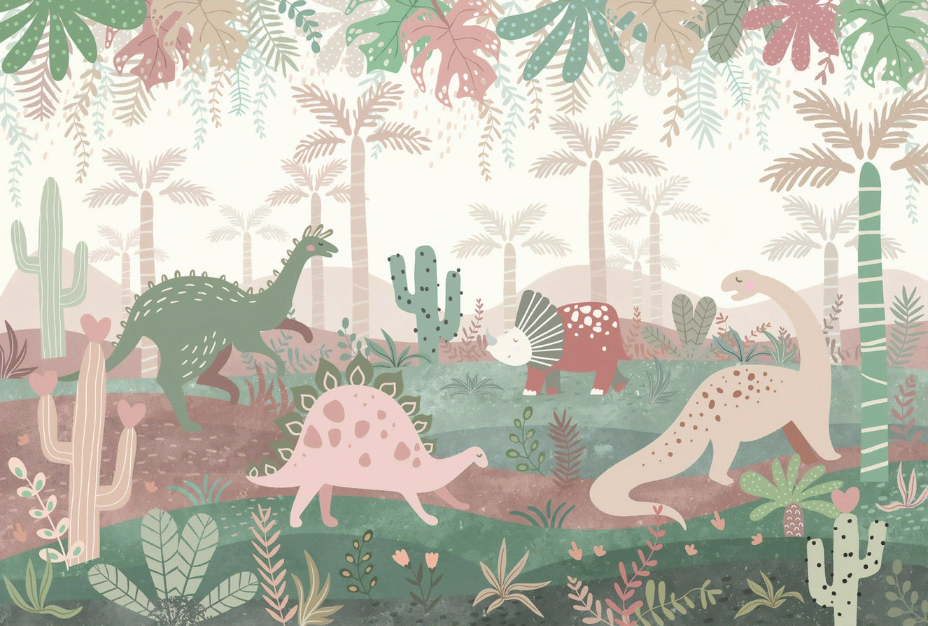 Dinosaurs World Kids Room Wallpaper Mural