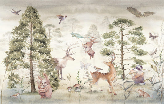 Graceful Deer & Animals Wallpaper Murals