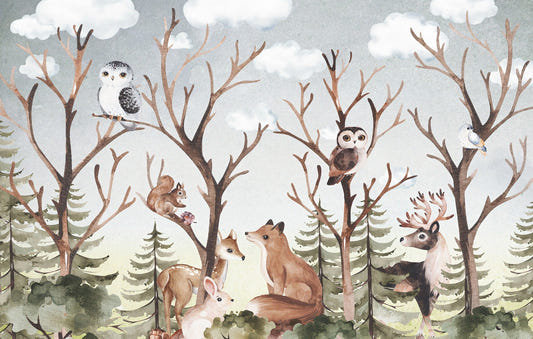 Autumn Jungle Adventure Wallpaper Mural