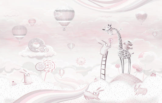 Candyland Fantasy Kids Room Wallpaper
