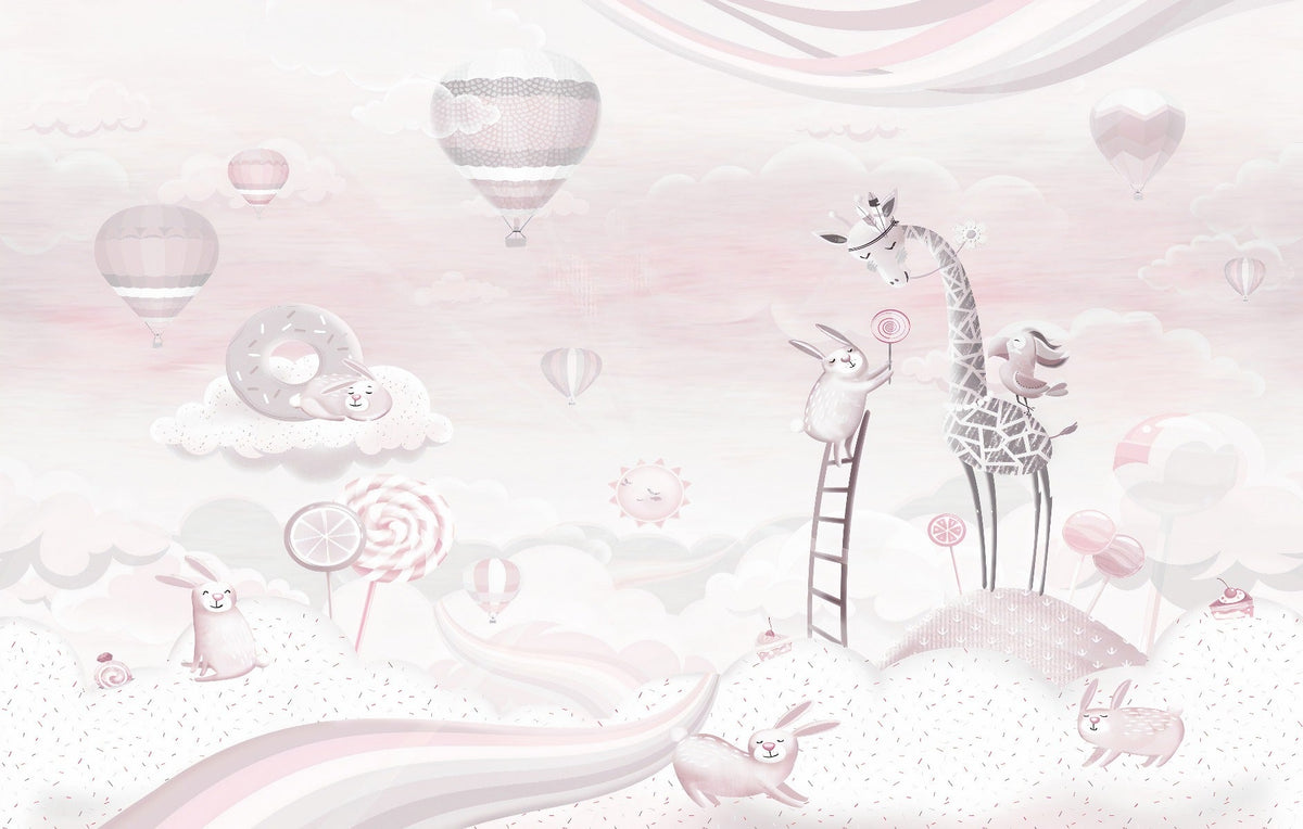 Candyland Fantasy Kids Room Wallpaper