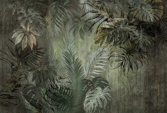 Lush Green Jungle  Wallpaper Mural