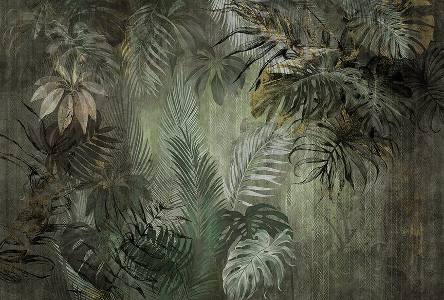 Lush Green Jungle  Wallpaper Mural