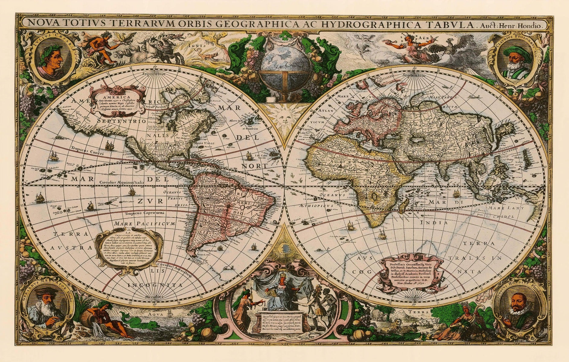 Vintage Atlas Adventure Map Wallpaper