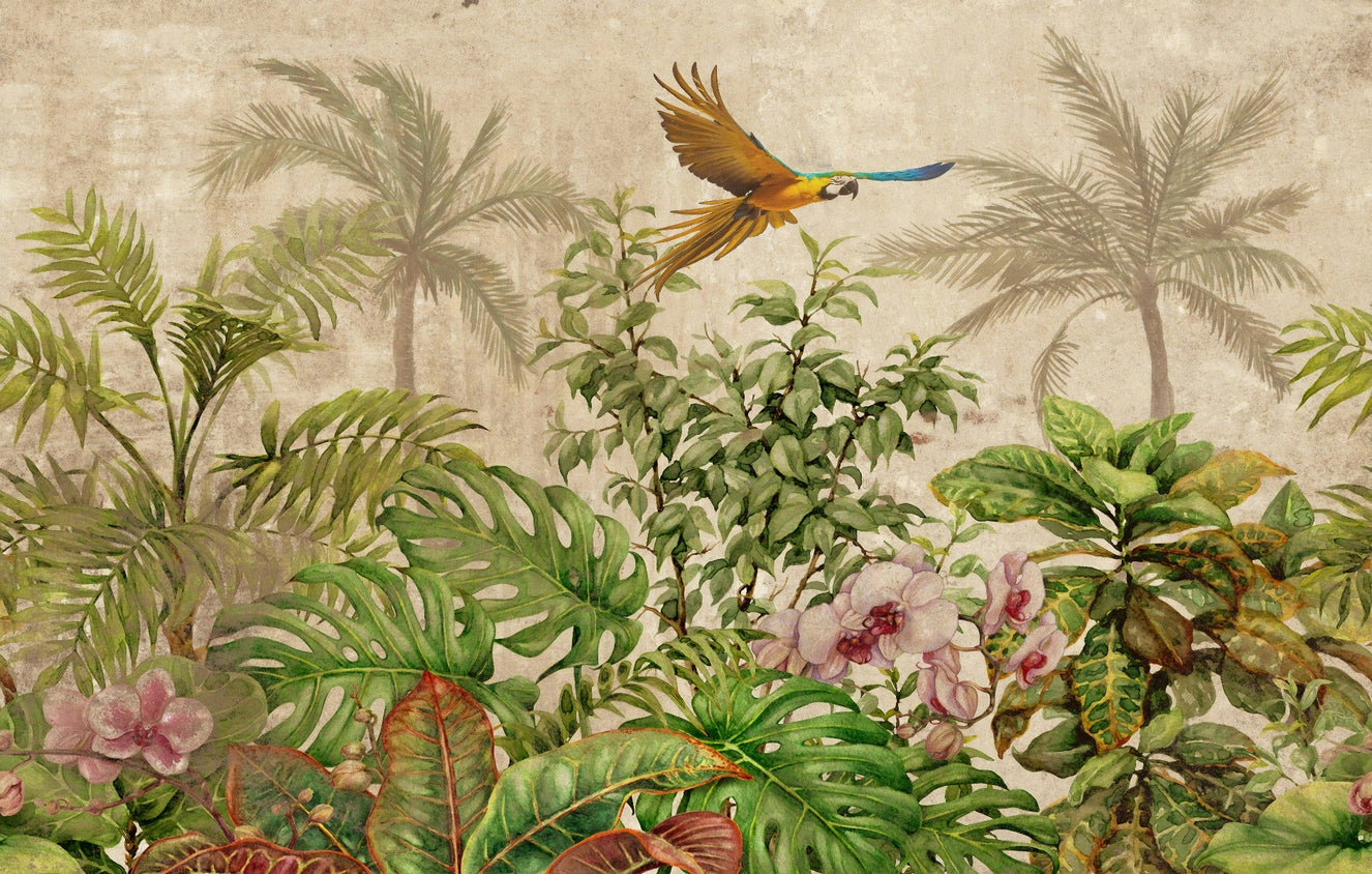 Exotic Tropical Jungle Wallpaper