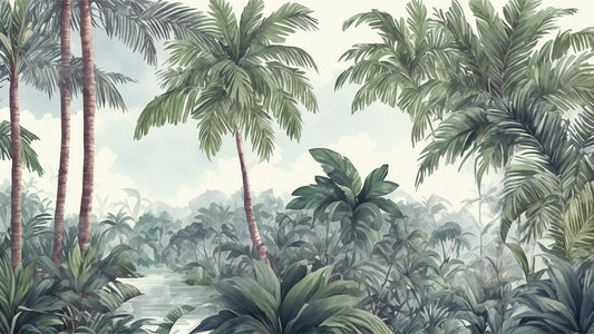 Green Trees Self Adhesive Wallpaper