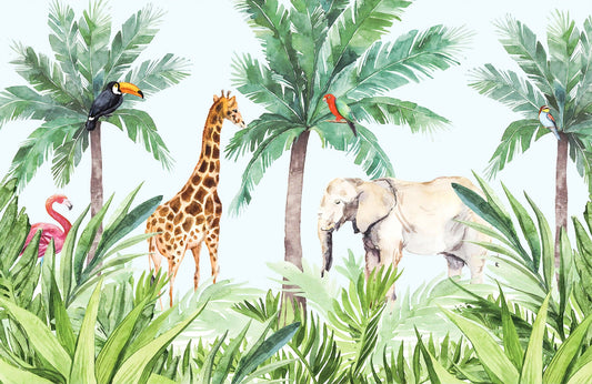 Wildlife Serene Kids Room Wallpaper Mural