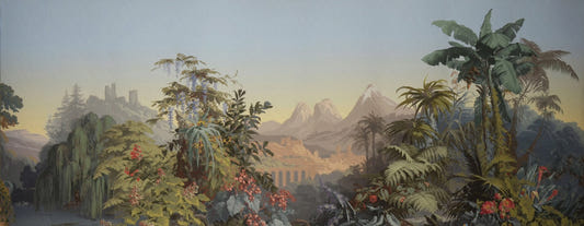 Tropical Forest and Mountains Wallpaper