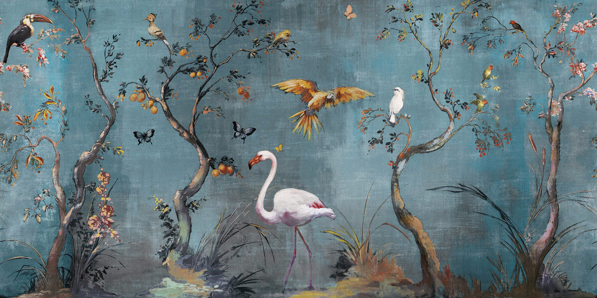 Paradise Forest Wallpaper Murals in your room — zoomed