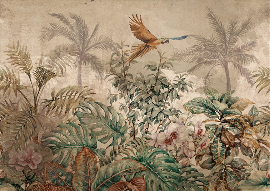 Tropical Forest Wallpaper Art